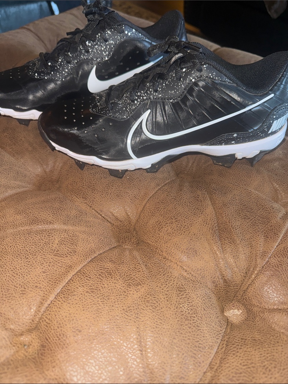Nike Black & White Cleats